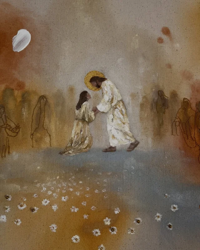 Who touched me? Wer hat mich berührt?
Jesus war berührt von ihrem Glauben. Ihr Vertrauen in Ihn hat Ihn berührt. Es hat Ihn berührt. 
Das Kunstwerk ist von der wundervollen @natalie.i.christlichekunst und hängt seit kurzem bei mir Zuhause.
#blessed #jesus #daughter #daughterofgrace #tochter #tochtergotteserhebedich #jesushealstoday #jesusheilt #thechosen #joy #joytobehold #glaube #faith